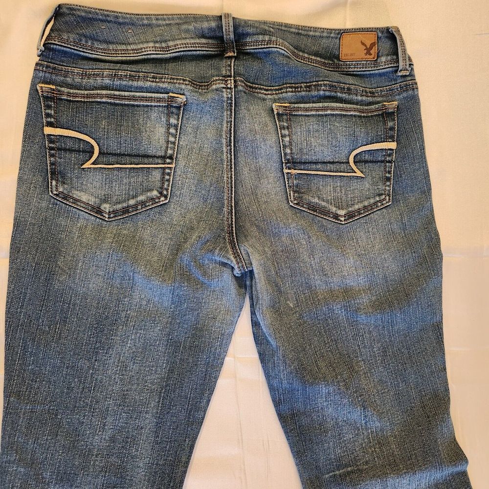 American Eagle Jeans Womens 12 Kick Boot Cut Stretch Cowgirl Rodeo Rancher Y2K